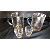 Image 3 : MCM CURLING BLACK/GOLD BEER STEIN AND 2 MATCHING SHOT GLASSES