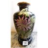 Image 1 : CHINESE VASE, 8" WITH BASE, CHRYSANTHEMUM PATTERN