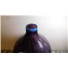 Image 3 : ART GLASS, PURPLE LEOPARD, BLUE SPOTTED, VASE 10 ½ "