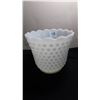 Image 1 : FIRE KING, OVENWARE, HOBNAIL, MILK GLASS VASE