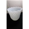 Image 2 : FIRE KING, OVENWARE, HOBNAIL, MILK GLASS VASE
