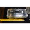 Image 1 : CRISS CROSS BUTTER DISH AND LID, CHP ON INNER LID, 5 X 9"