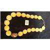 Image 1 : 19" YELLOW AND SILVER TONE, STONE NECKLACE