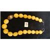 Image 2 : 19" YELLOW AND SILVER TONE, STONE NECKLACE