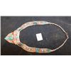 Image 2 : ORNATE 16" TURQUOISE AND CARNELLIAN, SILVER TONE NECKLACE