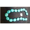 Image 1 : 18" LUC TURQUOISE BEAD NECKLACE 925 CLASP