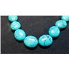Image 4 : 18" LUC TURQUOISE BEAD NECKLACE 925 CLASP