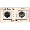 Image 1 : 2 1960 BALD BEAVER 5 CENT