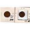 Image 2 : 1943 PLUGGED 4 ONE CENT AND 1958 CLIPPED ONE CENT