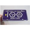 Image 1 : Manitoba 100 license plate - 1974