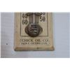 Image 3 : Schick oil advertising wooden thermometer