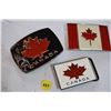 Image 1 : 3 Canada belt buckles