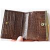 Image 2 : Antique alligator calf leather wallet