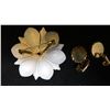 Image 3 : CELEBRITY MORROCAN PATTERN EARINGS, AND FLOWER BROACH