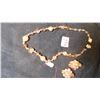 Image 2 : SHERMAN MARKED EARINGS AND UNMARKED MATCHING NECKLACE, CHAMPAGNE COLOUR