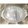 Image 2 : PYREX 1 ½ QT, DIVIDED CASSEROLE DISH WITH LID, TURQUOISE BLUE SNOWFLAKE