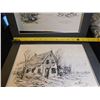 Image 2 : G. THURBER, 1977, 3 PEN SKETCHES, MATTED READY TO FRAME