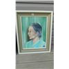 Image 1 : ECR SIGNED 14 X 18" FRAMED PAINTING, "OLD ASIAN WOMAN"