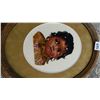 Image 2 : PETIT POINT, ABORIGINAL GIRL, FRAMED