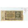 Image 1 : Bohemia & Moravia. 1942 10 Korun. This was a German Protectorate during World War II. Good with piec