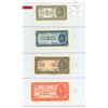 Image 1 : Lot of 4 Yugoslavian notes, all issued during World War II. 1944 set of 4 from 1 dinar to 20 dinara.