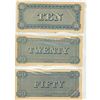 Image 2 : Lot of 3 Confederate States of America Replicas. Includes 1864 $10, $20 & $50. None of these notes a