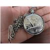Image 2 : Suisse Pocket Watch with Japanese movement. Quartz. Not working but probably only needs a new batter