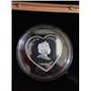 Image 3 : 2007 Unique Heart Shaped Princess Diana $5.00 - 25 gram Silver proof  Coin  issued by Cook Islands -