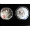 Image 2 : 2019 - Pride of Two Nations - TWO - 1 oz coins - Maple Leaf & American Eagle