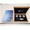 Image 1 : 2016 - 3 - $20.00 - 31.83 gms each pure silver - Cdn Salmonids in wooden case