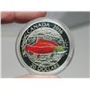 Image 7 : 2016 - 3 - $20.00 - 31.83 gms each pure silver - Cdn Salmonids in wooden case