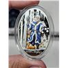 Image 2 : UNIQUE - 2022 - $5.00 - 1 oz Silver Father Frost in wooden nests (Solomon Islands)