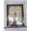Image 1 : Framed Cdn Large Cents of Queen Victoria - 1837-1901 - 9 coins