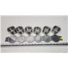 Image 3 : Stainless Steel - 6 spice containers magnitized to enable  wall mounting