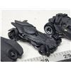 Image 3 : Four small Batmobiles tracing evolution of design)