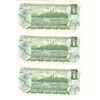 Image 2 : 3 - 1973- Consecutive $1.00 Notes #BAE3900543-545