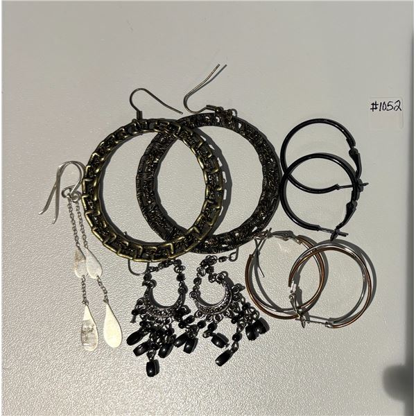 5 Pairs of Earrings - 1 stamped .925 silver