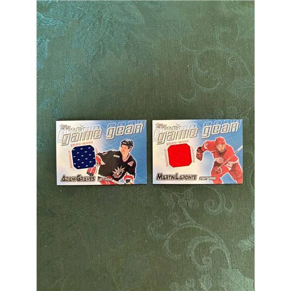 Adam Graves / Martin Lapointe - Jersey Cards