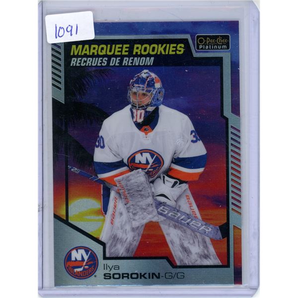 Ilya Sorokin Sunset Rookie Card