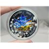 Image 2 : 2022- $50.00 - 94.25gm - Very Colorful Canadian Maple LeafCert #2623