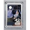 Image 3 : STAR WARS - 40th Anniversary - 1 oz Silver in Acrylic Case Cert#4164