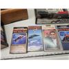 Image 2 : Asssorted cassette tapes, VHS movies & VHS tape holder