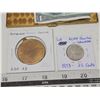 Image 2 : 2 1954 Canadian 1 dollar bills & 25cent and token - in case