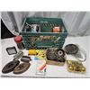 Image 1 : Assorted hardwares - sad iron, door knob, guage, etc.