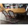 Image 9 : 86x41 oak table with six chairs , king and queen chairs gorgeous set