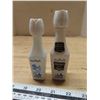 Image 1 : Pair of mini ceramic vander mint empty bottles
