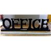 Image 1 : Large wooden Office Sign