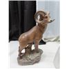 Image 2 : Ceramic ram on rock, horse head and 5 vases
