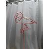 Image 2 : Pink flamingo wire yard art ornament- new