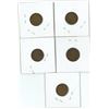 Image 2 : Lot of 5 ( 1932-36) canadian small pennies